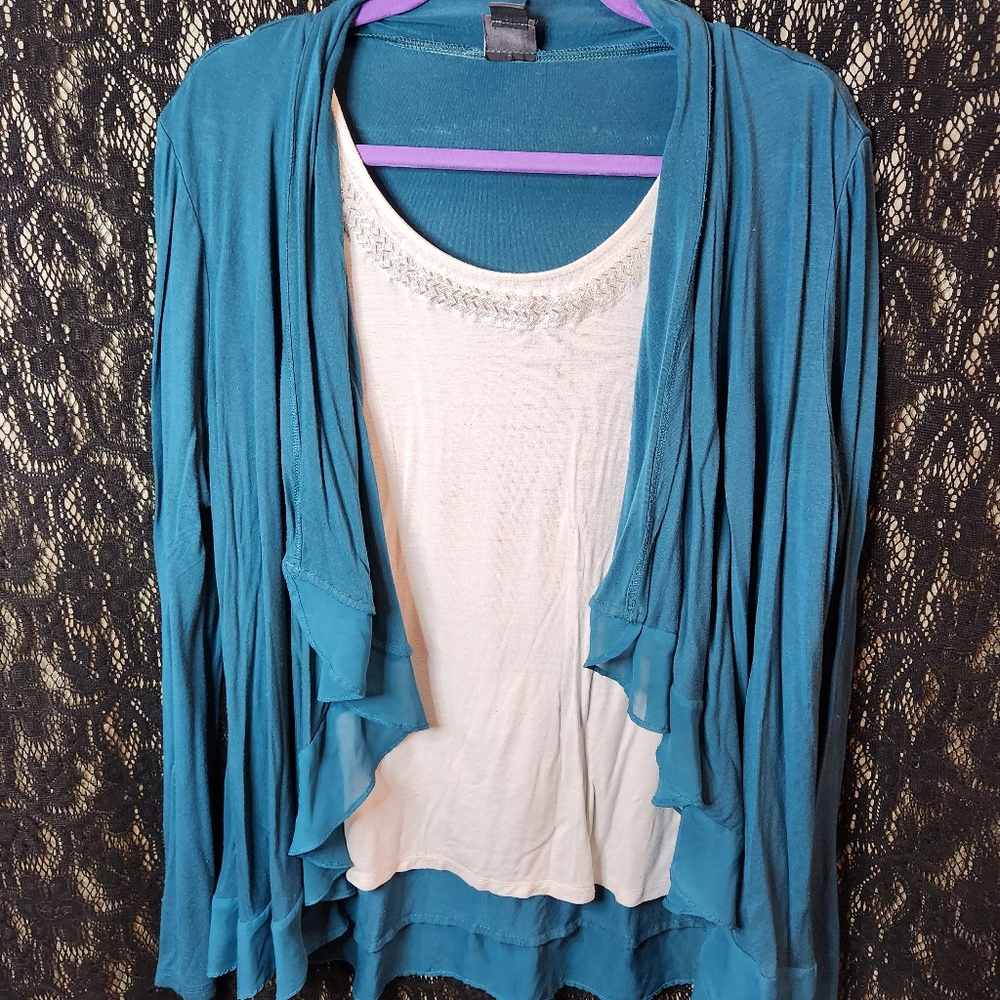 Covington tank and cardigan